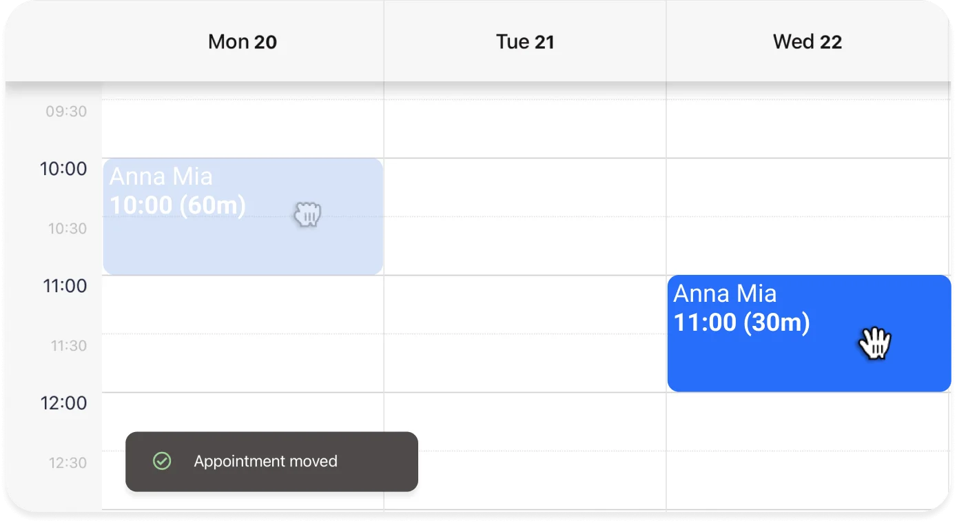 Appointment calendar