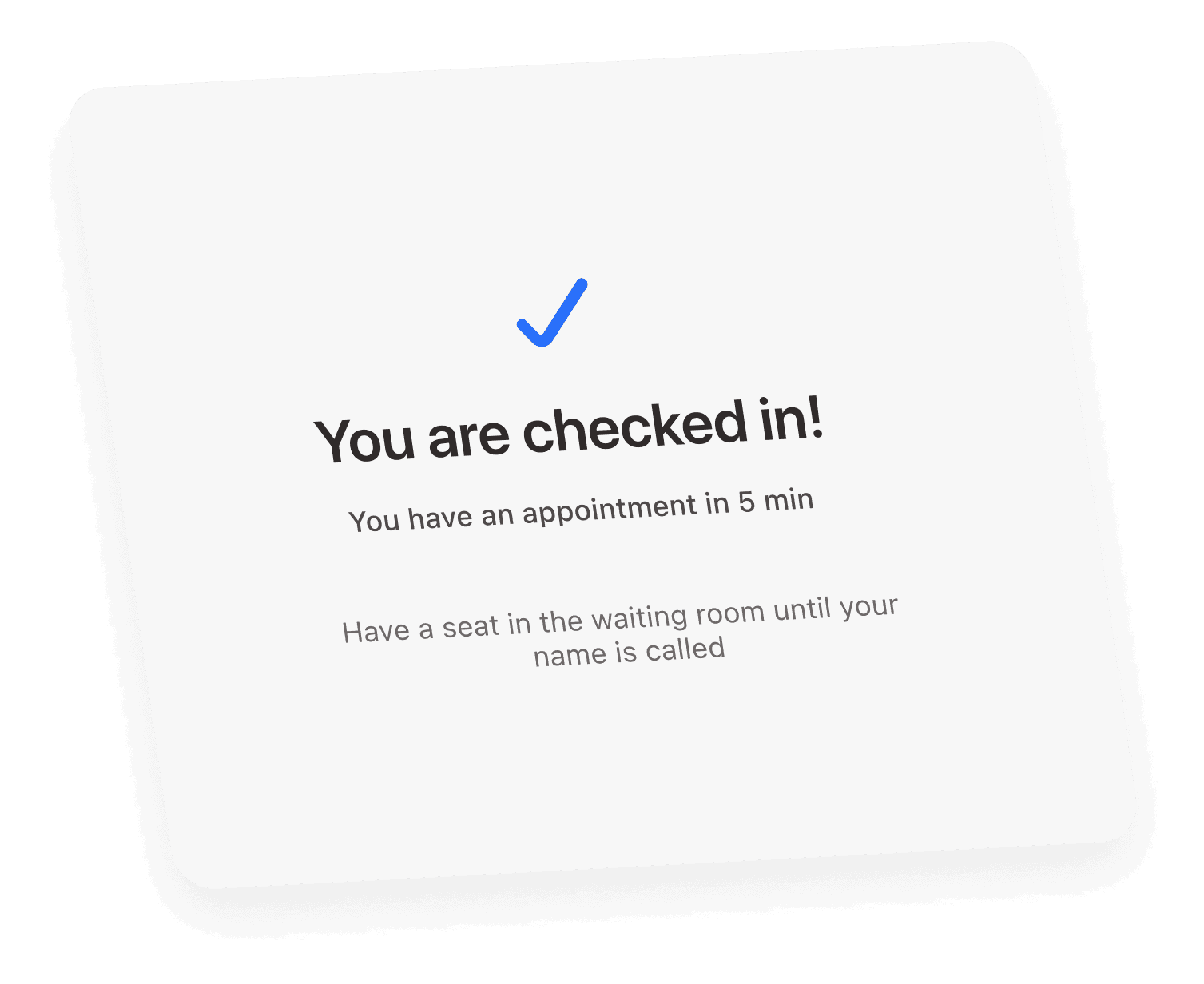 Check-in app