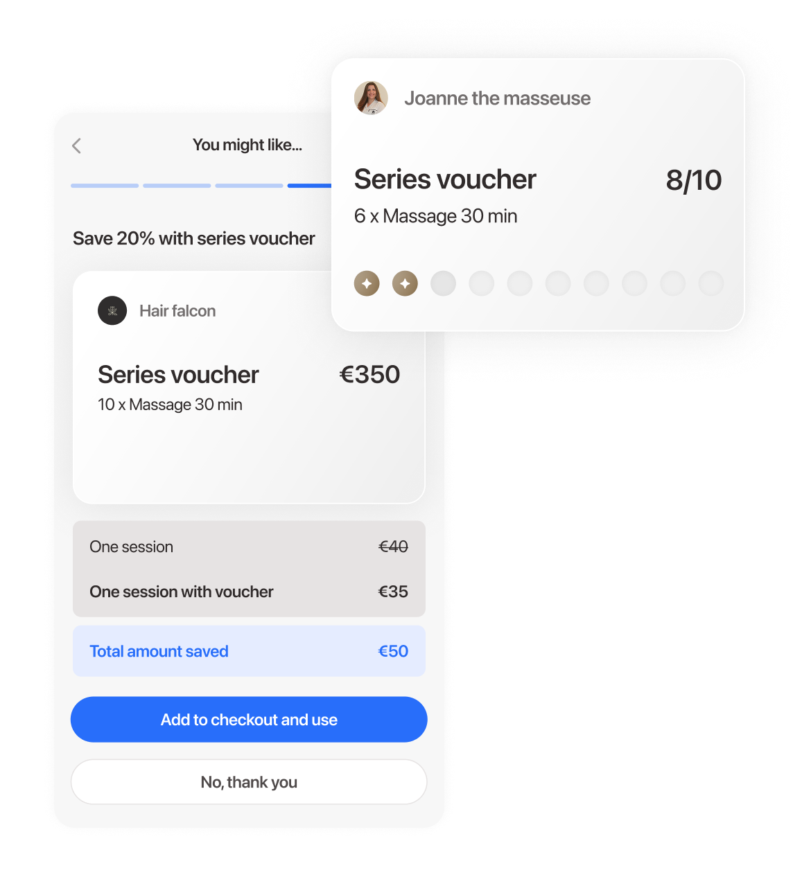 Sold vouchers in Noona HQ