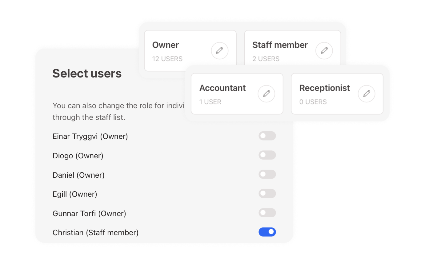 Roles and permissions in Noona HQ