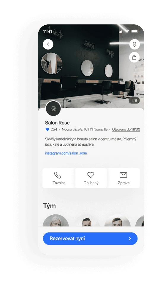 Kadeřnictví mobile booking