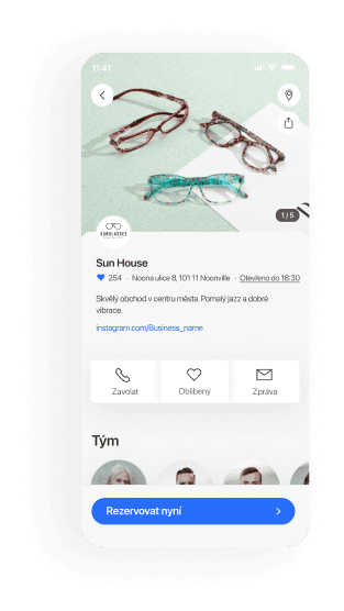 Optiky mobile booking