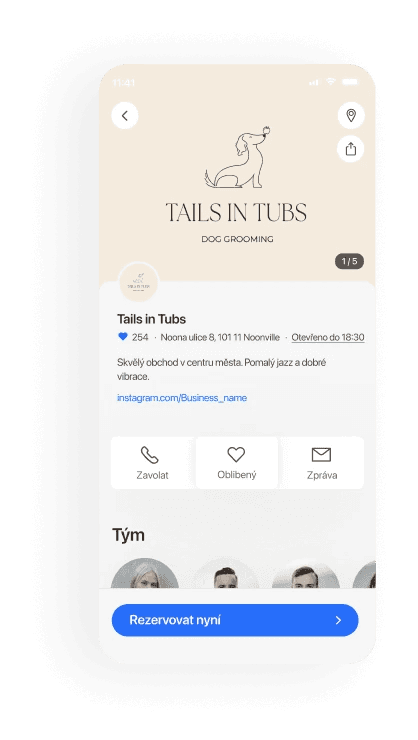Salony pro mazlíčky mobile booking