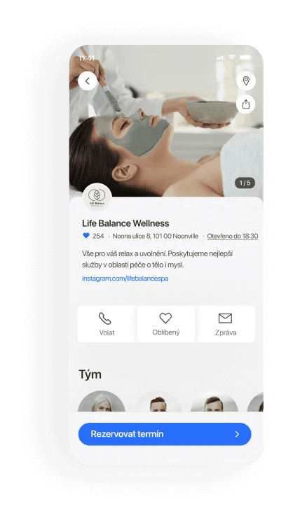Wellness mobile booking