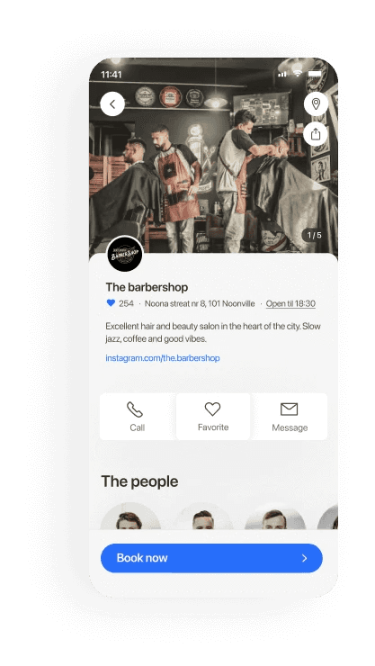 Barbershops mobile booking