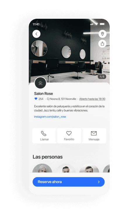 Peluquerías mobile booking