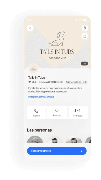 Servicios para mascotas mobile booking