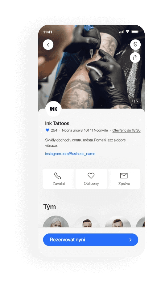 Tetování a piercing mobile booking