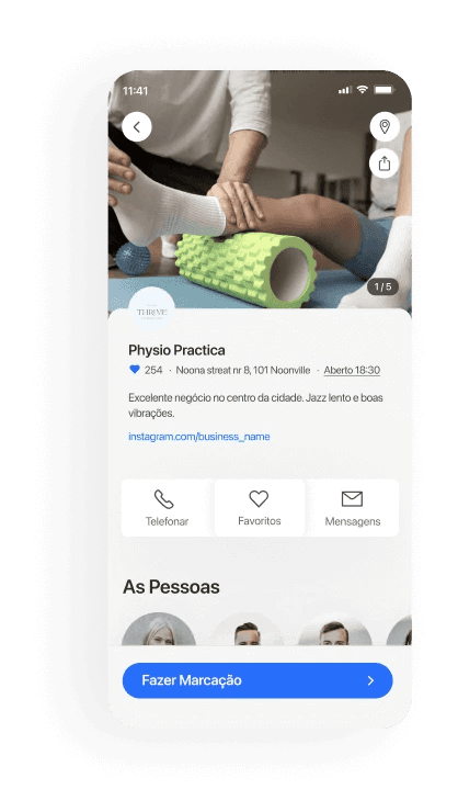 Fisioterapeutas mobile booking