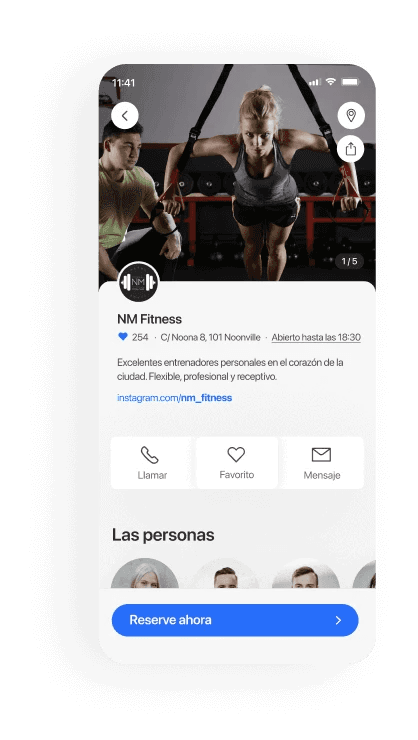 Entrenadores personales mobile booking
