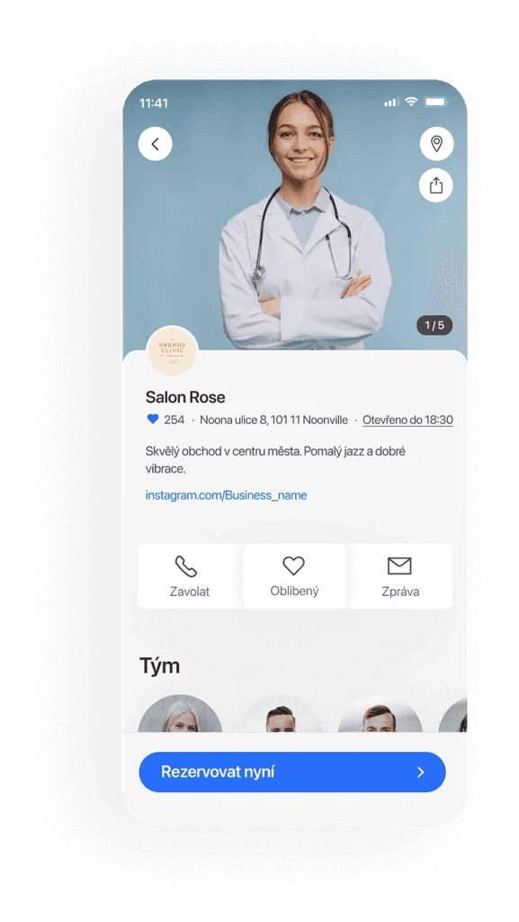 Kliniky mobile booking