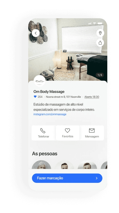 Clínicas de massagens mobile booking
