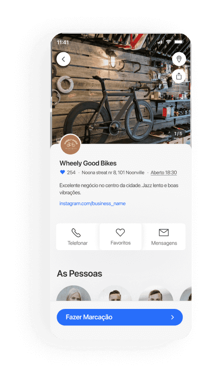 Lojas de bicicletas mobile booking