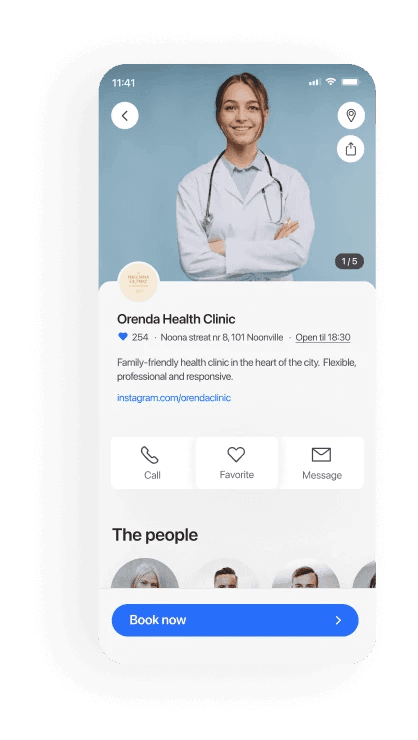Clinics mobile booking