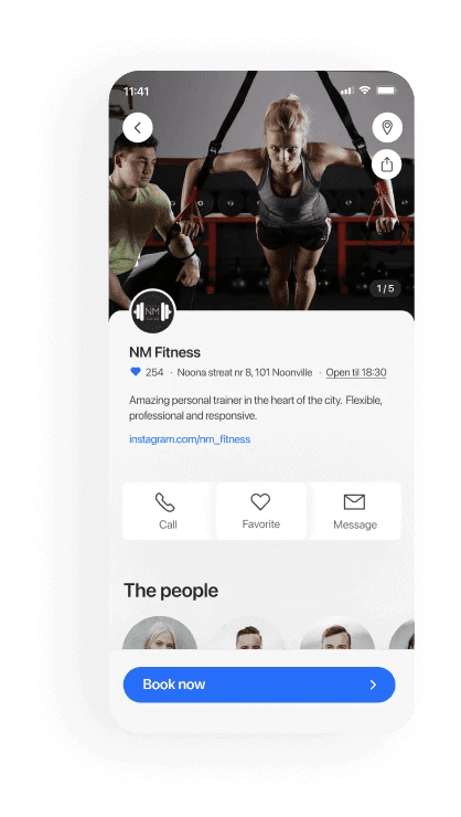 Personal trainers mobile booking