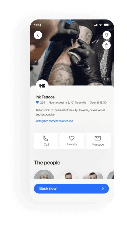 Tattoo studios mobile booking