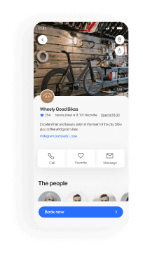 Bike shops mobile booking