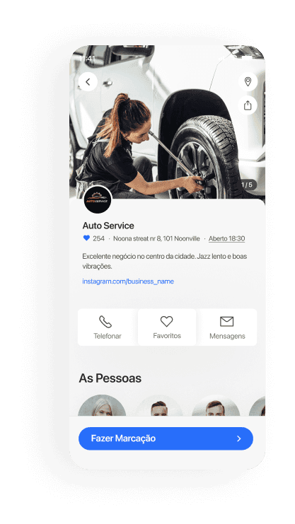 Oficinas de automóveis mobile booking