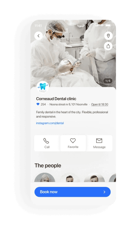 Dental clinics mobile booking