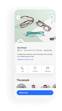 Optical stores mobile booking