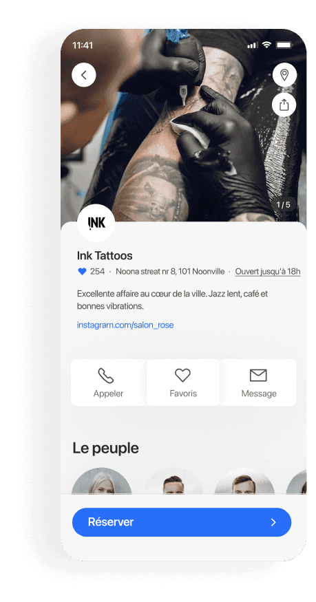 Tatouage & Piercing mobile booking