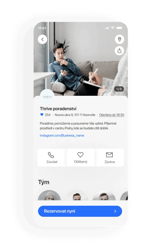 Terapeuti mobile booking