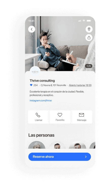 Clínicas terapéuticas mobile booking