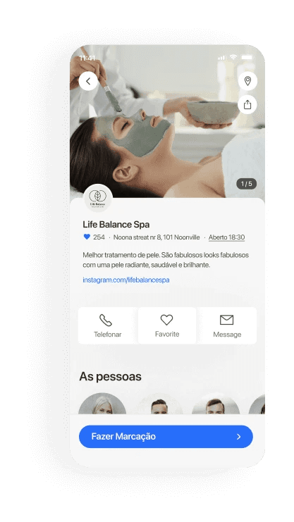 Spas mobile booking