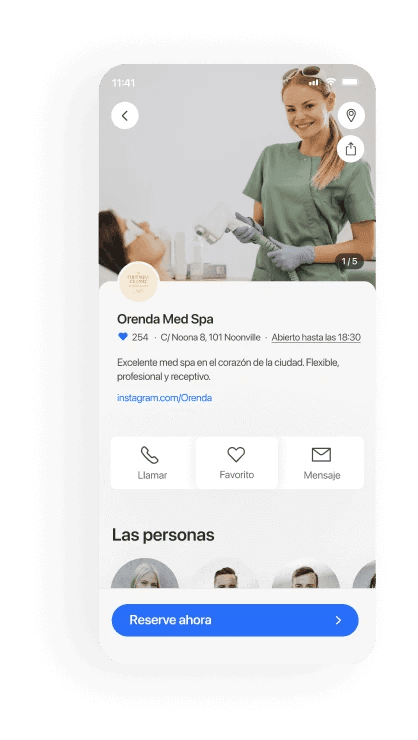 Centros de estética mobile booking