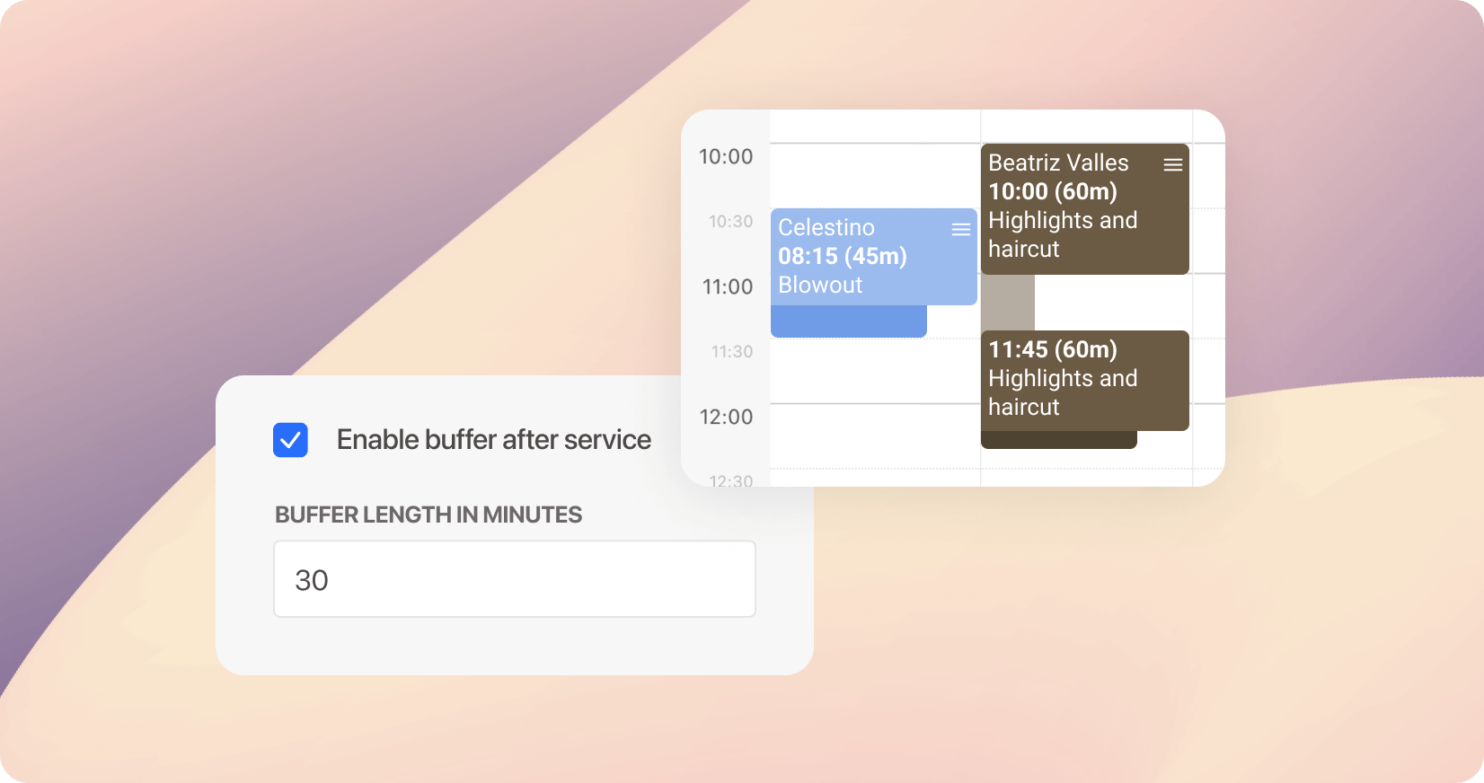 Appointment buffers